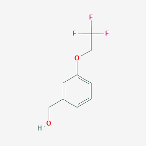 molecular formula C9H9F3O2 B1518868 [3-(2,2,2-Trifluoroethoxy)phenyl]methanol CAS No. 1021063-95-5