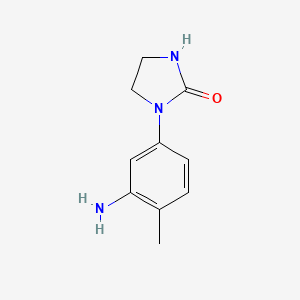molecular formula C10H13N3O B1518870 1-(3-Amino-4-methylphenyl)imidazolidin-2-one CAS No. 1038247-59-4
