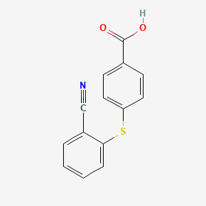 molecular formula C14H9NO2S B1518876 4-[(2-Cyanophenyl)sulfanyl]benzoic acid CAS No. 1021236-88-3