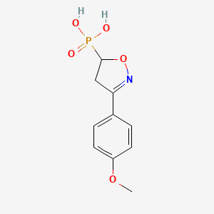 (3-(4-Methoxyphenyl)-2-isoxazolin-5-yl)phosphonic acid