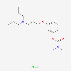 Carbamic acid, dimethyl-, 4-(1,1-dimethylethyl)-3-(3-(dipropylamino)propoxy)phenyl ester, monohydrochloride