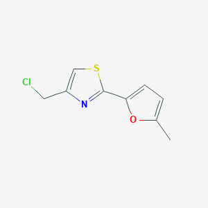 molecular formula C9H8ClNOS B1518895 4-(氯甲基)-2-(5-甲基呋喃-2-基)-1,3-噻唑 CAS No. 1087784-63-1