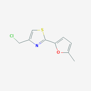 4-(Chloromethyl)-2-(5-methylfuran-2-yl)-1,3-thiazole