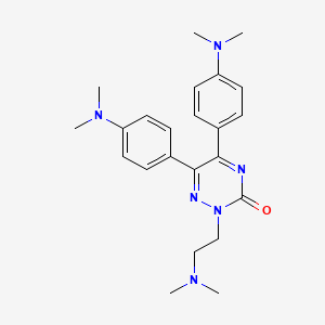 as-Triazin-3(2H)-one, 5,6-bis(p-(dimethylamino)phenyl)-2-(2-(dimethylamino)ethyl)-