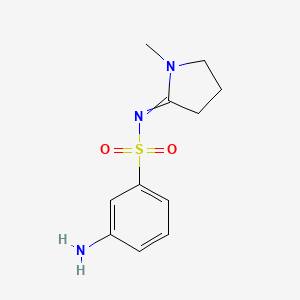 molecular formula C11H15N3O2S B1518899 3-氨基-N-(1-甲基吡咯烷-2-亚甲基)苯-1-磺酰胺 CAS No. 1146290-38-1
