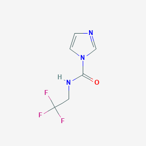 molecular formula C6H6F3N3O B1518900 N-(2,2,2-三氟乙基)-1H-咪唑-1-甲酰胺 CAS No. 1046861-47-5