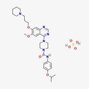 molecular formula C31H44N6O8S B15189027 Tandutinib sulfate CAS No. 387867-14-3