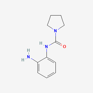 molecular formula C11H15N3O B1518906 N-(2-氨基苯基)吡咯烷-1-甲酰胺 CAS No. 1118786-84-7