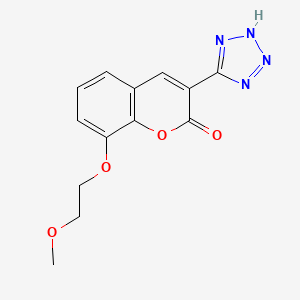 2H-1-Benzopyran-2-one, 8-(2-methoxyethoxy)-3-(1H-tetrazol-5-yl)-