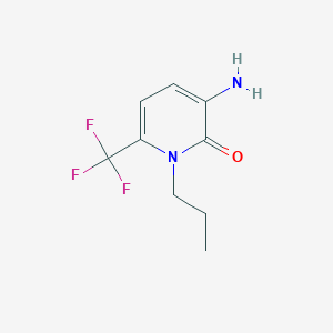molecular formula C9H11F3N2O B1518912 3-amino-1-propyl-6-(trifluoromethyl)pyridin-2(1H)-one CAS No. 1087800-64-3