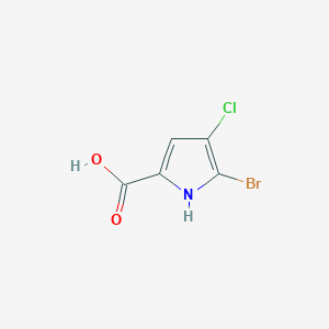 molecular formula C5H3BrClNO2 B1518917 Acide 5-bromo-4-chloro-1H-pyrrole-2-carboxylique CAS No. 1118787-50-0