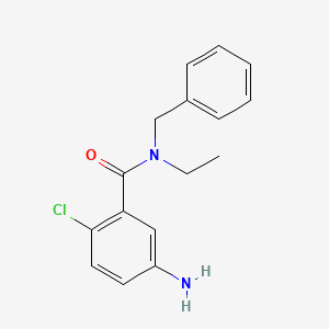 molecular formula C16H17ClN2O B1518940 5-氨基-N-苄基-2-氯-N-乙基苯甲酰胺 CAS No. 1018522-83-2