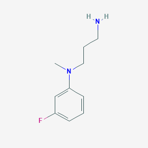 molecular formula C10H15FN2 B1518945 N-(3-氨基丙基)-3-氟-N-甲基苯胺 CAS No. 1018650-35-5