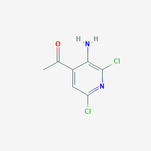molecular formula C7H6Cl2N2O B1518961 1-(3-氨基-2,6-二氯吡啶-4-基)乙酮 CAS No. 912772-91-9