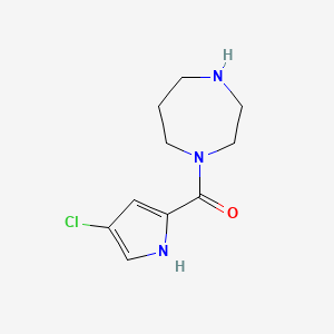 molecular formula C10H14ClN3O B1518964 1-(4-chloro-1H-pyrrole-2-carbonyl)-1,4-diazepane CAS No. 1038213-92-1