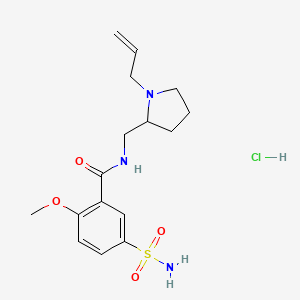 N-((1-(Allyl)-2-pyrrolidinyl)methyl)-5-(aminosulphonyl)-2-methoxybenzamide monohydrochloride