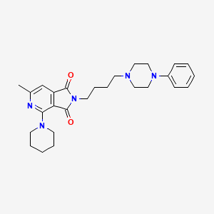 1H-Pyrrolo(3,4-c)pyridine-1,3(2H)-dione, 6-methyl-2-(4-(4-phenyl-1-piperazinyl)butyl)-4-(1-piperidinyl)-