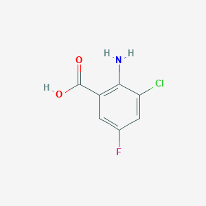 molecular formula C7H5ClFNO2 B1518977 2-氨基-3-氯-5-氟苯甲酸 CAS No. 1022961-12-1