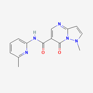 1-Methyl-N-(6-methyl-2-pyridinyl)-7-oxo-1,7-dihydropyrazolo(1,5-a)pyrimidine-6-carboxamide