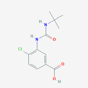molecular formula C12H15ClN2O3 B1518983 3-[(叔丁基氨基羰基)氨基]-4-氯苯甲酸 CAS No. 1042774-68-4