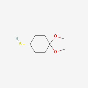 molecular formula C8H14O2S B1518996 1,4-二氧杂螺[4.5]癸烷-8-硫醇 CAS No. 1038981-83-7