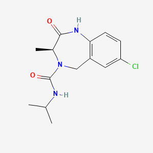 (S)-7-Chloro-3-methyl-2-oxo-1,2,3,5-tetrahydro-1,4-benzodiazepine-4-carboxylic acid isopropylamide