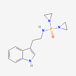 P,P-Bis(1-aziridinyl)-N-(2-indol-3-ylethyl)phosphinic amide