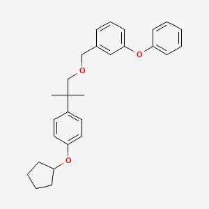 Benzene, 1-((2-(4-(cyclopentyloxy)phenyl)-2-methylpropoxy)methyl)-3-phenoxy-