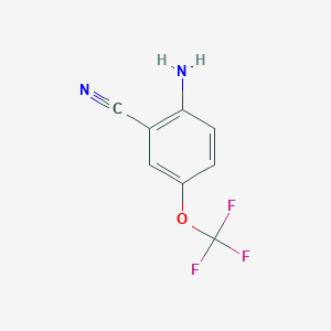 molecular formula C8H5F3N2O B1519030 2-Amino-5-(trifluoromethoxy)benzonitrile CAS No. 549488-77-9