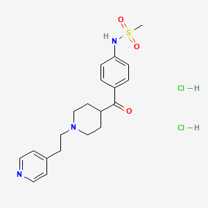 Methanesulfonamide, N-(4-((1-(2-(4-pyridinyl)ethyl)-4-piperidinyl)carbonyl)phenyl)-, dihydrochloride