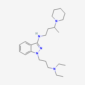 1-(3-Diethylaminopropyl)-3-(3-piperidinobutylamino)indazole