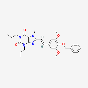 (E)-8-(4-Benzyloxy-3,5-dimethoxystyryl)-7-methyl-1,3-dipropylxanthine