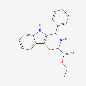 Ethyl 1-(3-pyridinyl)-2,3,4,9-tetrahydro-1H-pyrido(3,4-b)indole-3-carboxylate