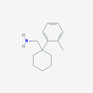 molecular formula C14H21N B1519038 [1-(2-甲基苯基)环己基]甲胺 CAS No. 1037131-52-4