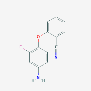 2-(4-Amino-2-fluorophenoxy)benzonitrile