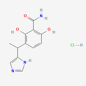 2,6-Dihydroxy-3-(1-(1H-imidazol-4-yl)ethyl)benzamide hydrochloride