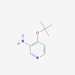 molecular formula C9H14N2O B1519041 4-(叔丁氧基)吡啶-3-胺 CAS No. 1039893-67-8
