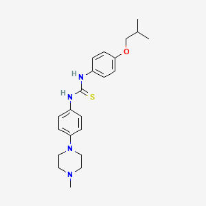 1-[4-(4-methylpiperazin-1-yl)phenyl]-3-[4-(2-methylpropoxy)phenyl]thiourea