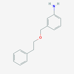 3-[(2-Phenylethoxy)methyl]aniline