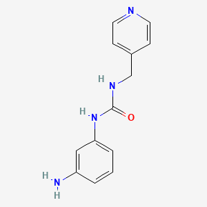molecular formula C13H14N4O B1519043 3-(3-Aminophenyl)-1-(pyridin-4-ylmethyl)urea CAS No. 1036479-31-8