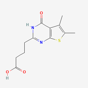 4-{5,6-dimethyl-4-oxo-3H,4H-thieno[2,3-d]pyrimidin-2-yl}butanoic acid