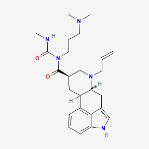 N-(3-(Dimethylamino)propyl)-N-((methylamino)carbonyl)-6-(2-propenyl)ergoline-8beta-carboxamide