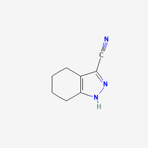 molecular formula C8H9N3 B1519086 4,5,6,7-tetrahydro-1H-indazole-3-carbonitrile CAS No. 1176444-23-7