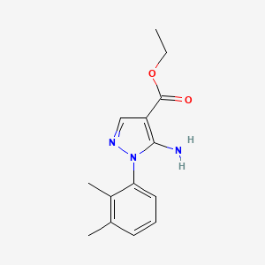 molecular formula C14H17N3O2 B1519090 ethyl 5-amino-1-(2,3-dimethylphenyl)-1H-pyrazole-4-carboxylate CAS No. 1170223-12-7