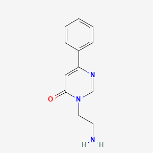 molecular formula C12H13N3O B1519097 3-(2-Aminoethyl)-6-phenylpyrimidin-4-one CAS No. 1105195-70-7