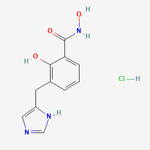 N,2-Dihydroxy-3-((1H-imidazol-4-yl)methyl)benzamide hydrochloride