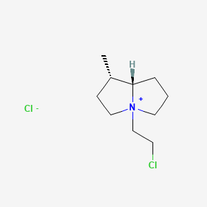 molecular formula C10H19Cl2N B15191106 N-(2'-Chloroethyl)heliotridane chloride CAS No. 60198-90-5