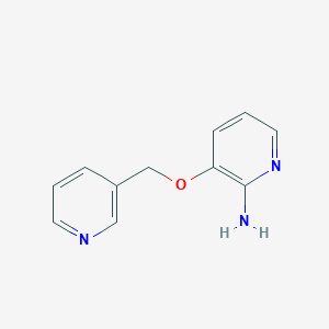 molecular formula C11H11N3O B1519111 3-(吡啶-3-基甲氧基)吡啶-2-胺 CAS No. 96428-82-9