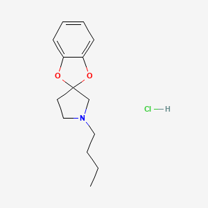 Spiro(1,3-benzodioxole-2,3'-pyrrolidine), 1'-butyl-, hydrochloride