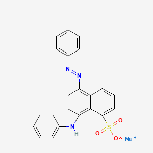 1-Naphthalenesulfonic acid, 5-((4-methylphenyl)azo)-8-(phenylamino)-, monosodium salt